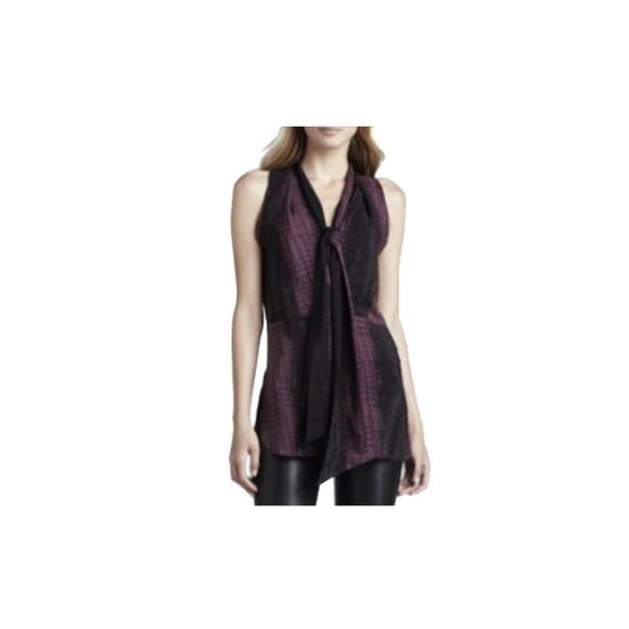robert rodriguez purple tunic Sleeveless Size 8 - Picture 1 of 6